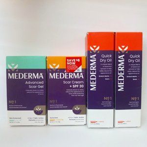 Brand New Mederma Advanced Scar Gel Scar Cream Quick Dry Oil Bundle